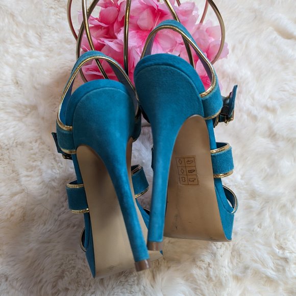 Steve Madden Tessyy Teal sandals, size 8.5 - Picture 4 of 7